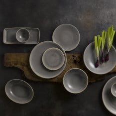 Dudson Evo Granite Deep Oval Bowl 21.6cm/8.5" (Pack of 6)