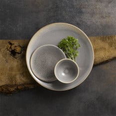 Dudson Evo Granite Coupe Plate 16.2cm/6.38" (Pack of 6)