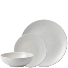 Dudson Evo 18 Piece Dinner Set Pearl White