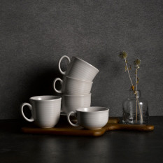 Dudson Evo Pearl Cafe Au Lait Cup 280ml/10oz (Pack of 6)