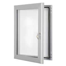 Lockable Poster Menu Case A3 Silver