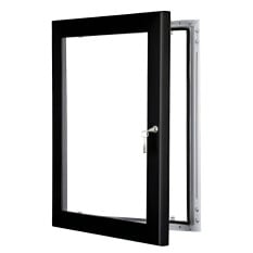 Lockable Poster Menu Case A4 Black