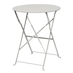 Bolero Perth Grey Pavement Style Steel Table 595mm