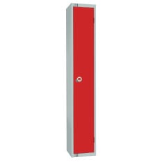 Elite Single Door Locker Camlock - Red