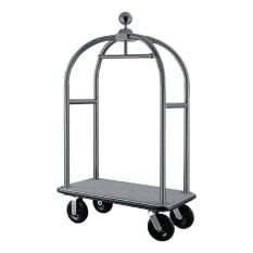 Bolero Luggage Cart Brushed Stainless Steel