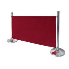 Bolero Red Canvas Barrier