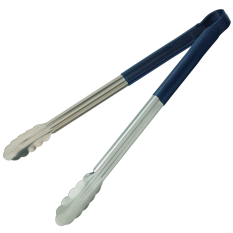 Blue Stainless Steel Tongs 40cm