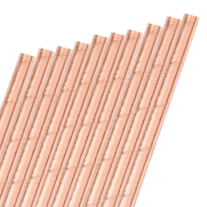 Paper Copper Straw 8"/20cm (Pack of 250)