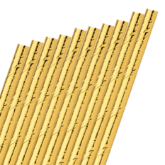 Paper Gold Cocktail Straw 5.5"/14cm (Pack of 250)