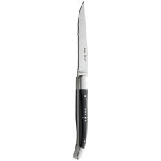 Laguiole Black Handled Steak Knife Serrated (Pack of 12)