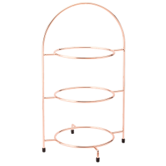 Copper 3 Tier Plate Stand 42cm/16.5"