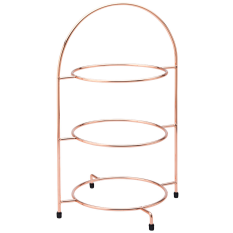 Copper 3 Tier Plate Stand 43cm/17"