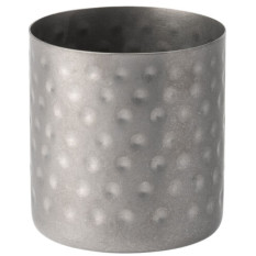 Vintage Steel Hammered Chip Cup 8.5cm/3.5" (Pack of 12)