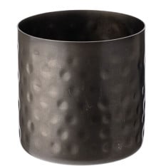 Black Vintage Steel Hammered Chip Cup 8.5cm/3.5" (Pack of 12)