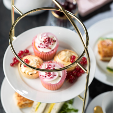 Gold 3 Tier Plate Stand 43cm/17"