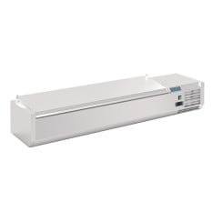 Polar G-Series Counter Top Prep Fridge with Lid - 7 x GN 1/4