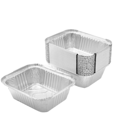 Foil Takeaway Containers Rectangle (No. 2) 415cc (Pack of 1000)