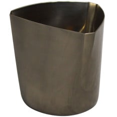 French Fry Cup with Triangle Mouth Black