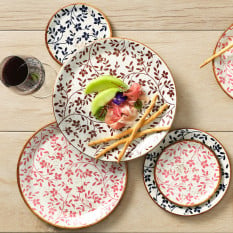 Steelite Flora Brown Coupe Plate 25cm/10" (Pack of 12)