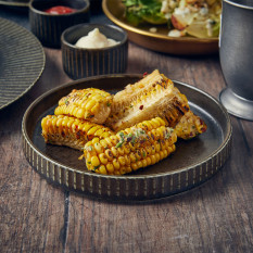 Terra Porcelain Black Fluted Presentation Plate 26cm/10" (Pack of 6)