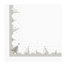 Festive Dinner Napkin 40cm 2ply Sparkle Tree (Pack of 1000)