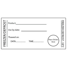 Freezer Defrost Food Label 50x100mm (Pack of 500)