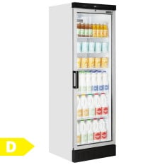 Tefcold FS1380 Upright Glass Door Fridge Merchandiser 372 Litre