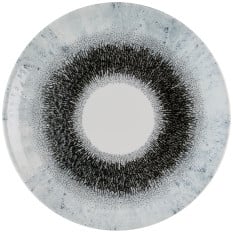 Churchill Studio Prints Fusion Black Evolve Coupe Plate 26cm/10.1875" (Pack of 12)