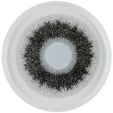 Churchill Studio Prints Fusion Black Walled Plate 21cm/8.25" (Pack of 6)