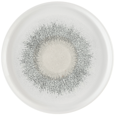 Churchill Studio Prints Fusion Agate Grey Walled Plate 26cm/10.25" (Pack of 6)