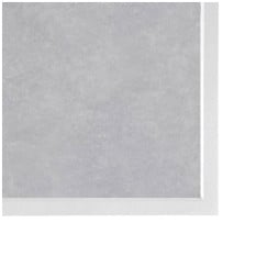 Bolero Light Grey Stone Outdoor Glass Table Top White 700mm