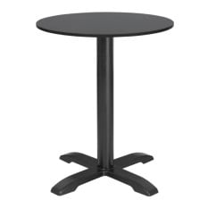 Bolero Matte Black Round Outdoor Table Top 600mm