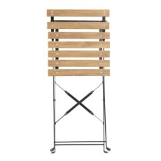 Bolero Perth Pavement Folding Chairs Wood (Pack of 2)