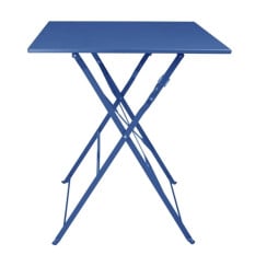 Bolero Perth Pavement Style Square Table Dark Navy