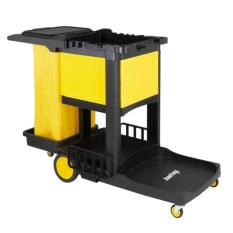 Jantex Room Cleaning Trolley with Lockable Cabinet