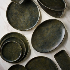 Fusion Ebony Oval Plate 31cm/12" (Pack of 6)