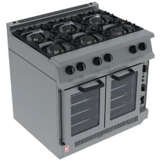 Falcon Dominator Convection Oven Range 6 Burner Gas