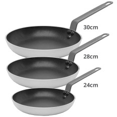 GenWare 3 Piece Aluminium Teflon Non Stick Frying Pan Set