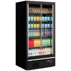 Tefcold Multideck With Doors 1018mm Black