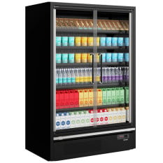 Tefcold Multideck With Doors 1330mm Black