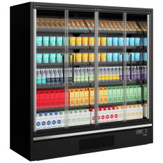 Tefcold Multideck With Doors 1955mm Black