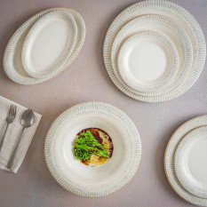 Bonna Galata Albus Flat Plate 24cm/9.5" (Pack of 12)