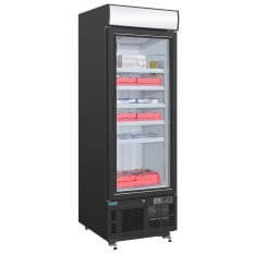 Polar G-Series Black Upright Display Freezer Glass Door 412 Litre