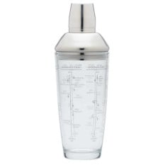 BarCraft Boston Glass Cocktail Shaker 700ml