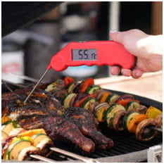ETI Gourmet Folding Probe Thermometer Red -40 to 150°C