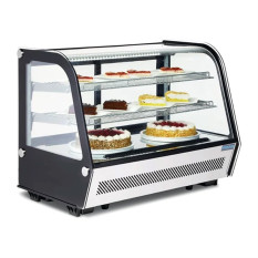 Polar G-Series Energy Efficent Countertop Display Fridge Black 160 Litre