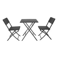 Bolero Square Folding Table Black 620mm