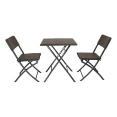 Bolero Square Folding Table Brown 620mm