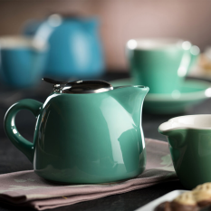 Barista Green Teapot 450ml/15oz (Pack of 6)