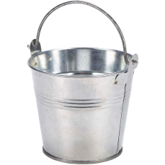 Galvanised Steel Serving Bucket 10cm (Pack of 12)